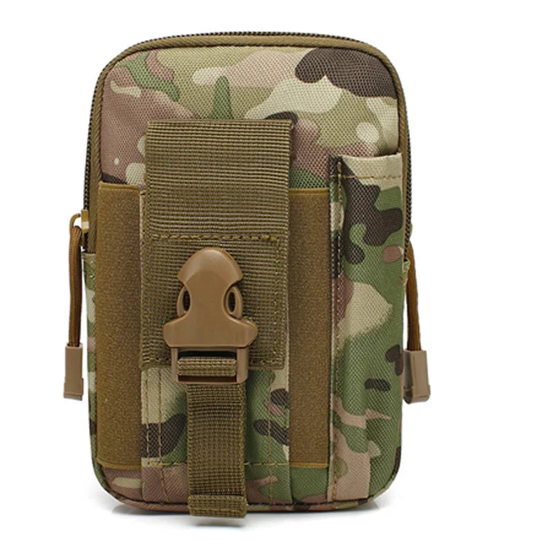 ZHZH waterproof nylon tactical case for outdoor use, versatile gear bag with durable, weather-resistant material.