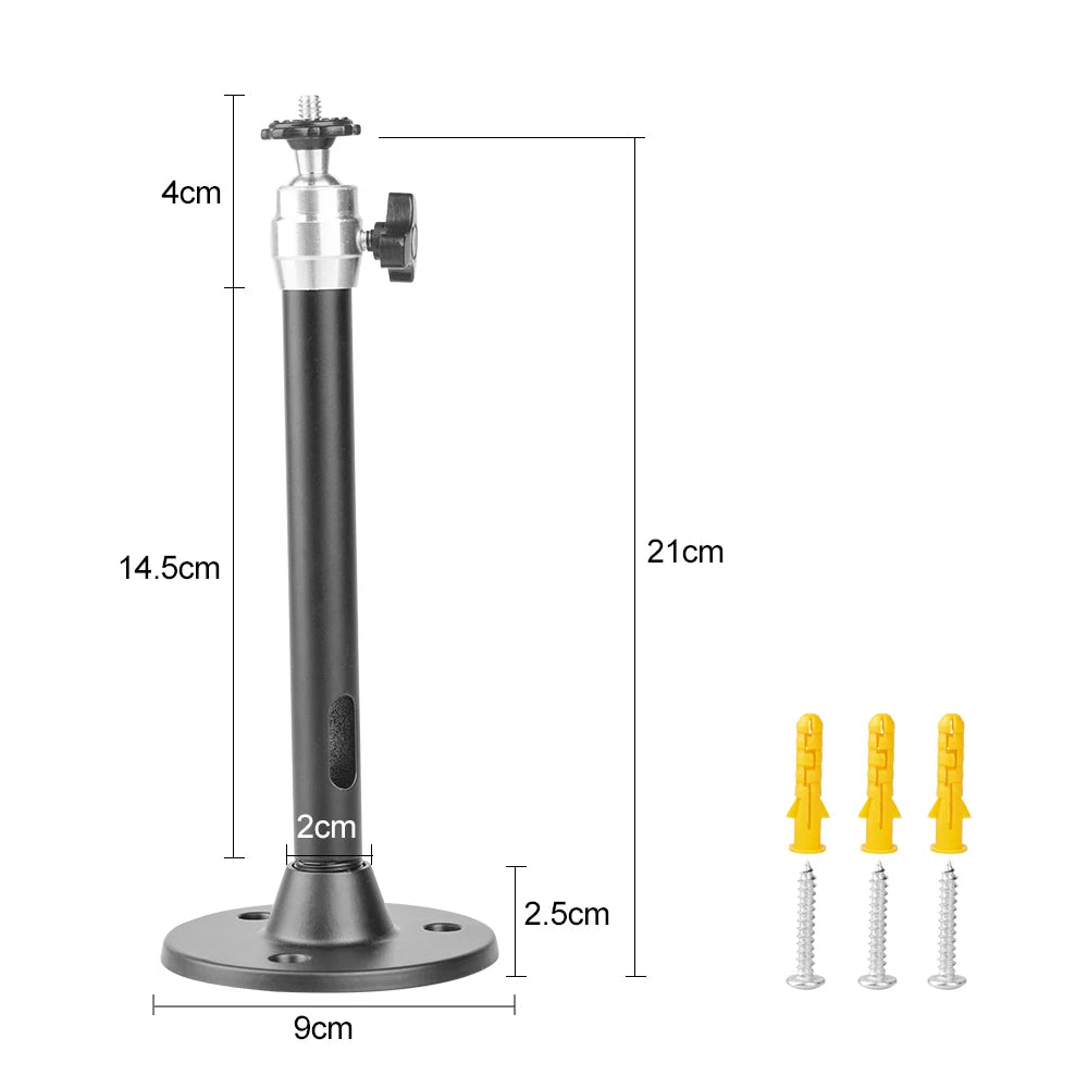 Soporte Mini Proyector PROGAGA Metal Giratorio 21cm - Montaje Pared/Techo