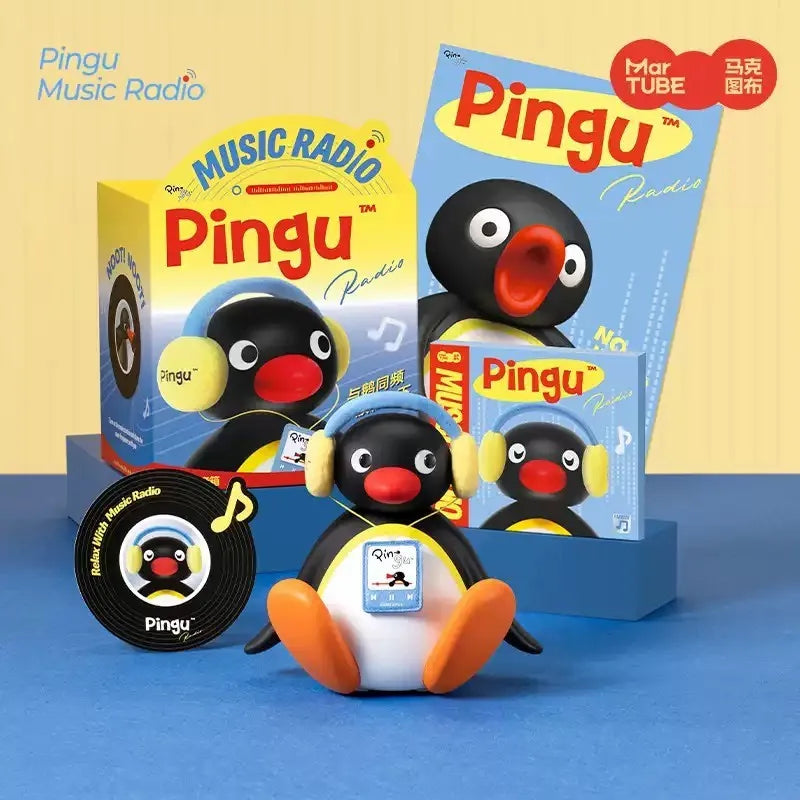 Altavoz Pingu MarTUBE: Pingüino Dibujos Animados Móvil | Radio Musical Inalámbrico