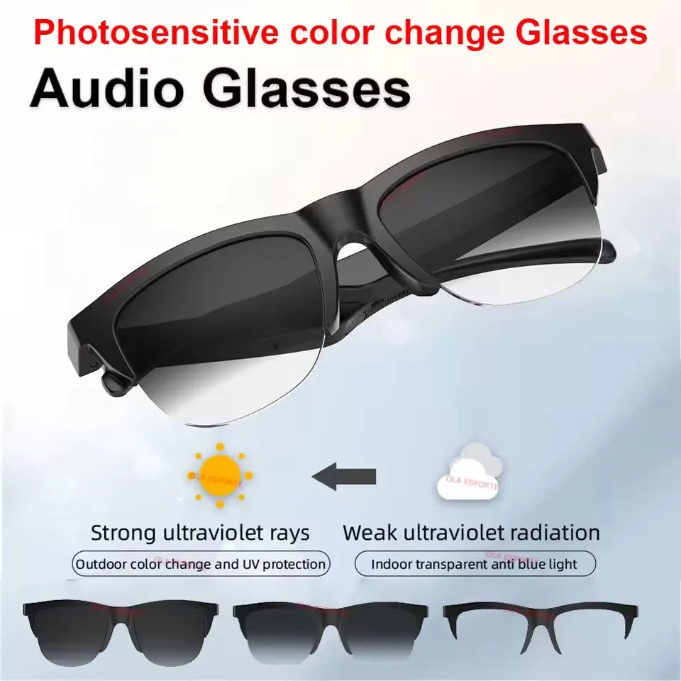 Gafas Inteligentes Bluetooth 2026: Lente Camaleónico, Voz y Cámara