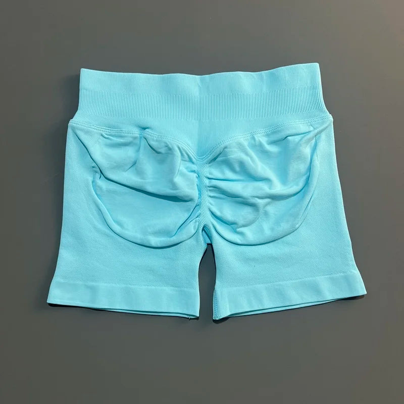 Shorts Deportivos HISTELLO 4.5" Mujer Push-Up Sin Costuras