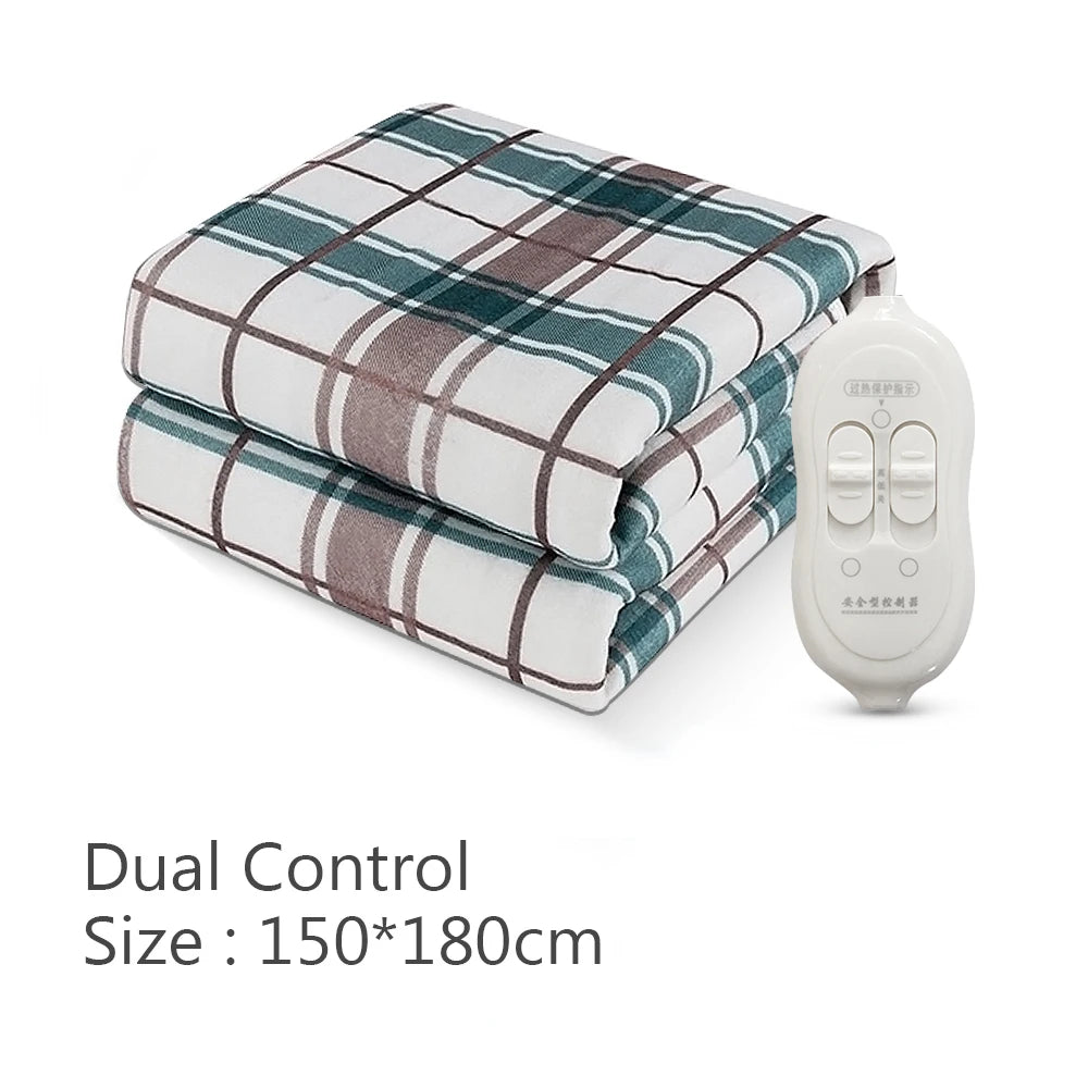 Manta eléctrica de 110V y 220V, calentadores más gruesos, Sábana para el hogar, estera térmica, colchón calefactor, termostato de invierno, almohadillas calentadoras de doble cuerpo