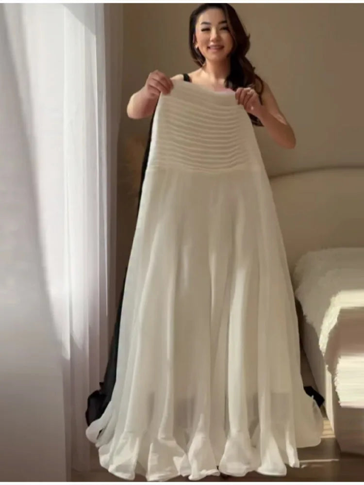 Falda Sirena Lunares Volantes Cintura Alta HOLD YOUNG | Elegante Verano