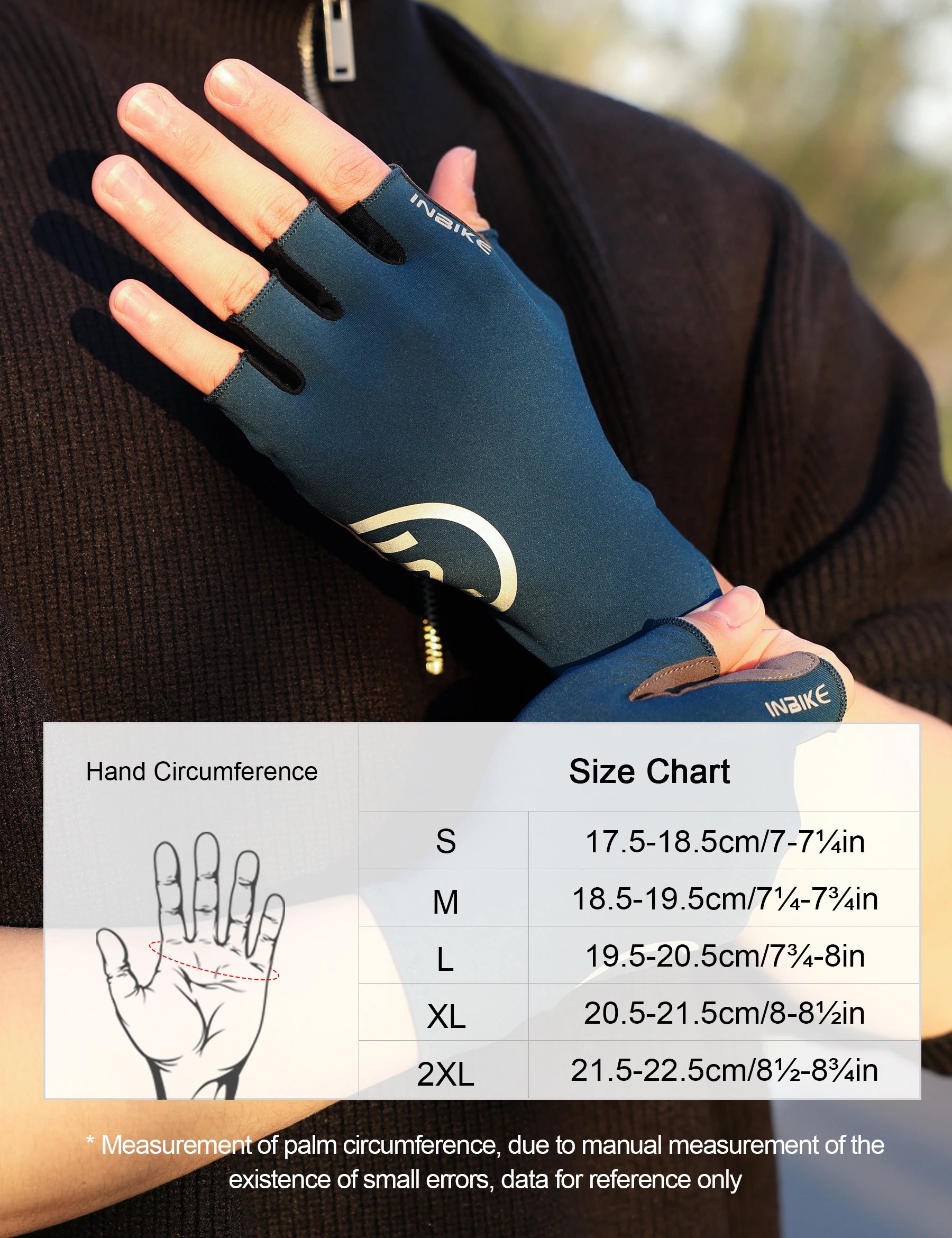 INBIKE-guantes de ciclismo para hombre, manoplas de verano para ciclismo de montaña, acolchados de Gel, medio dedo, accesorios para bicicleta de carretera