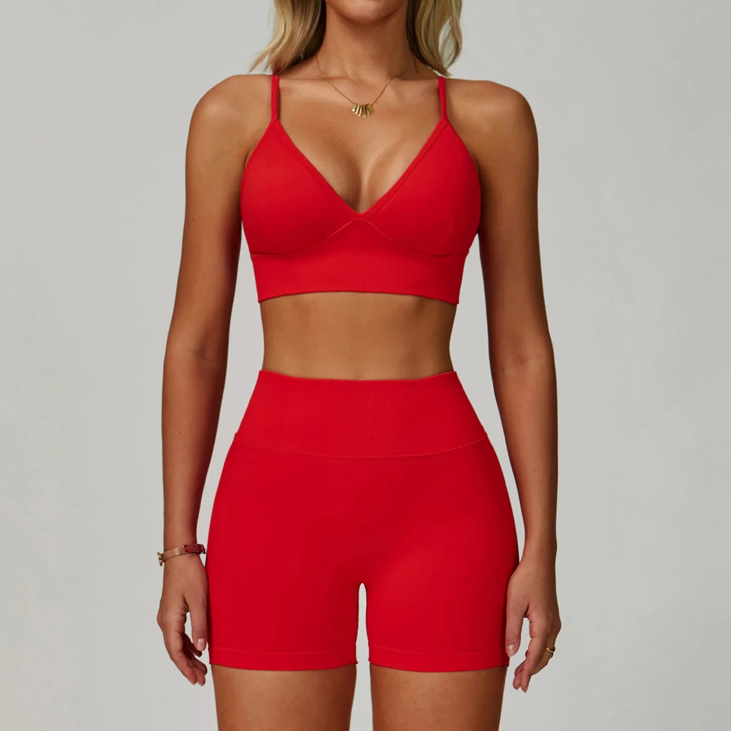 Conjunto de Yoga sin costuras para mujer, trajes de entrenamiento para gimnasio, ropa atlética, Legging, sujetador de Fitness, Top corto, trajes deportivos de manga larga, 2/3 Uds.
