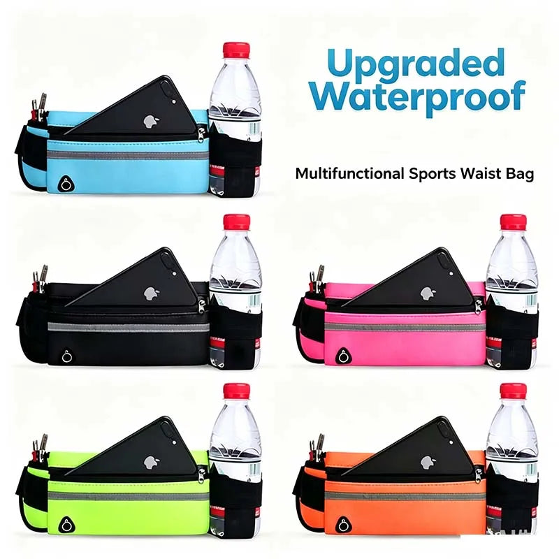 Riñonera Deportiva Unisex Impermeable con Reflectante para Correr