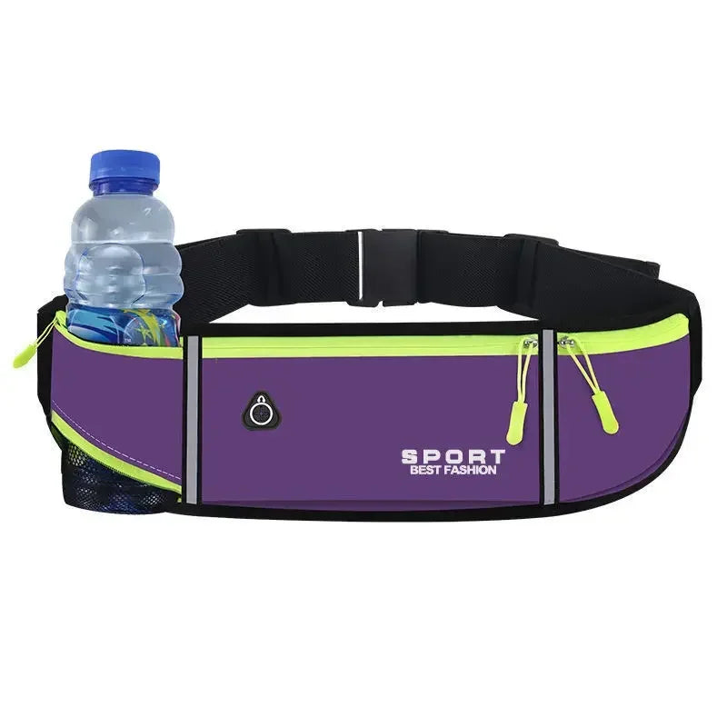 Riñonera Running Impermeable - Con Botella Agua y Móvil