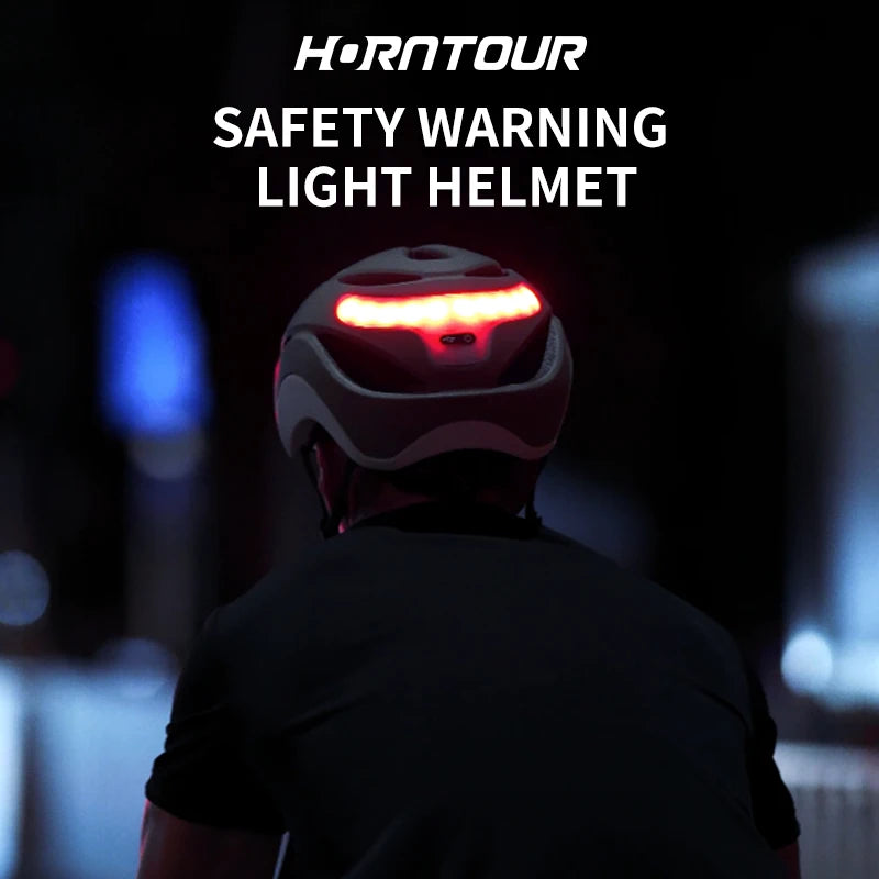 Horntour-casco de Bicicleta con luces LED, casco de Bicicleta de carretera de carreras para hombres y mujeres, deportes al aire libre, gorra de seguridad para Ciclismo profesional ﻿