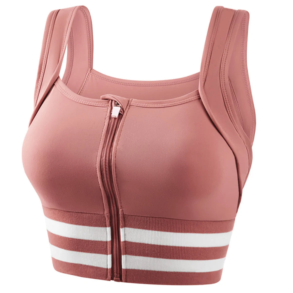 Top Deportivo Cremallera Frontal ALIKIKI | Chaleco Yoga Acolchado Tallas Grandes