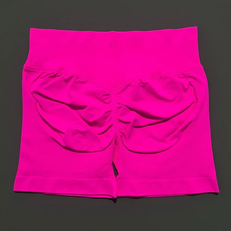 Shorts Deportivos HISTELLO 4.5" Mujer Push-Up Sin Costuras