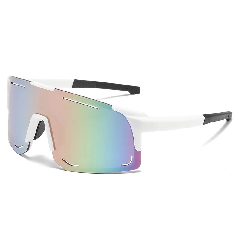 Gafas deportivas envolventes antiluz para mujeres y hombres, gafas grandes de sol de una pieza para ciclismo, pesca, esquí, UV400
