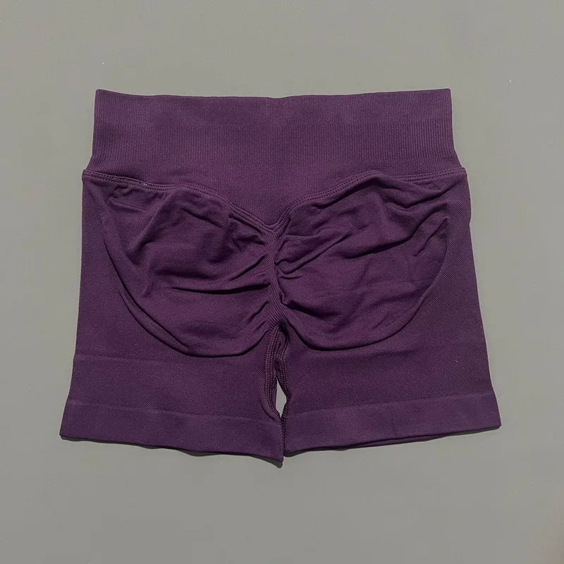 Shorts Deportivos HISTELLO 4.5" Mujer Push-Up Sin Costuras