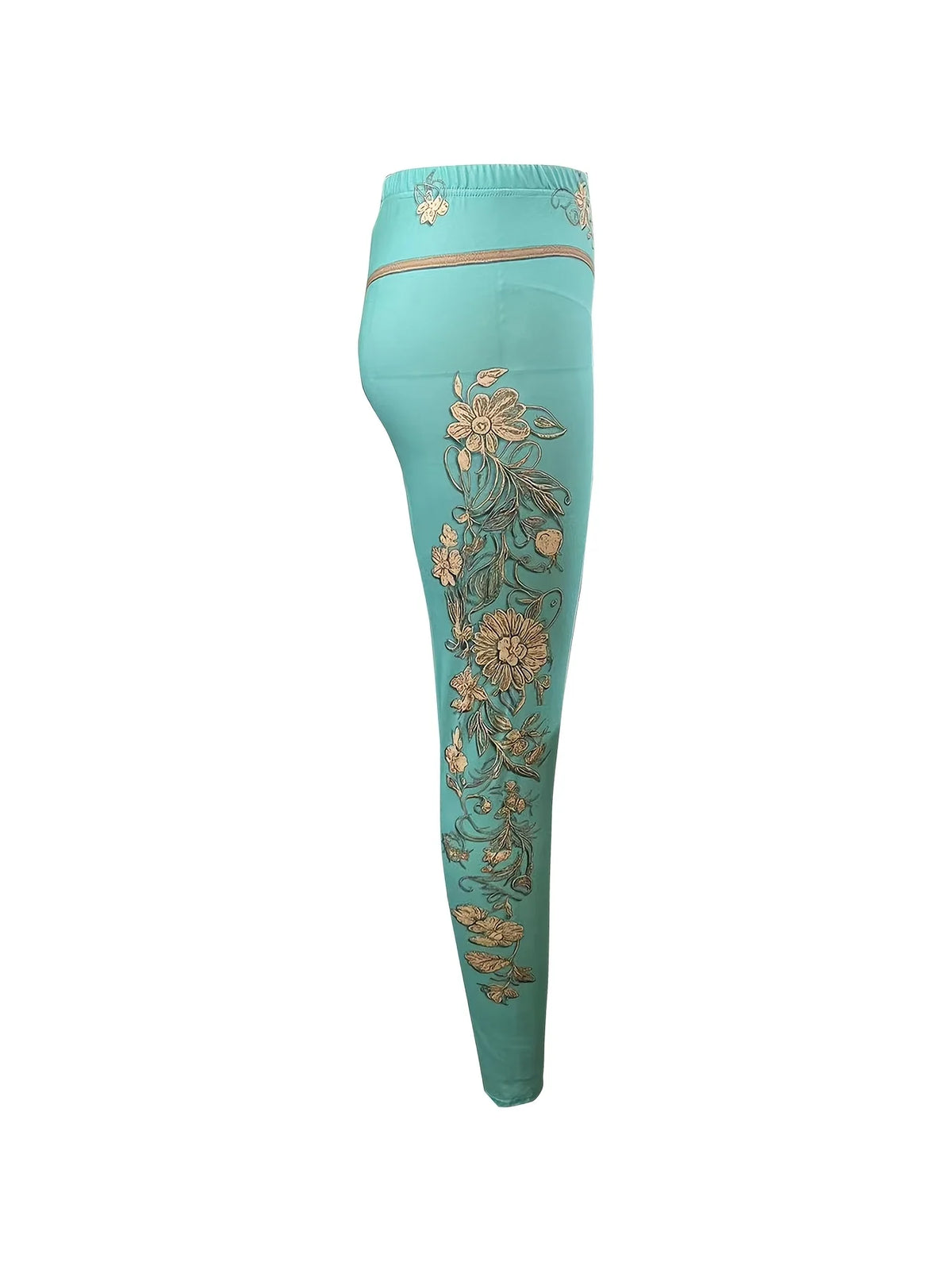 Mid-rise women's leggings from Corporación Turística with soft lining, comfortable fit, and smooth fabric in a stylish design.