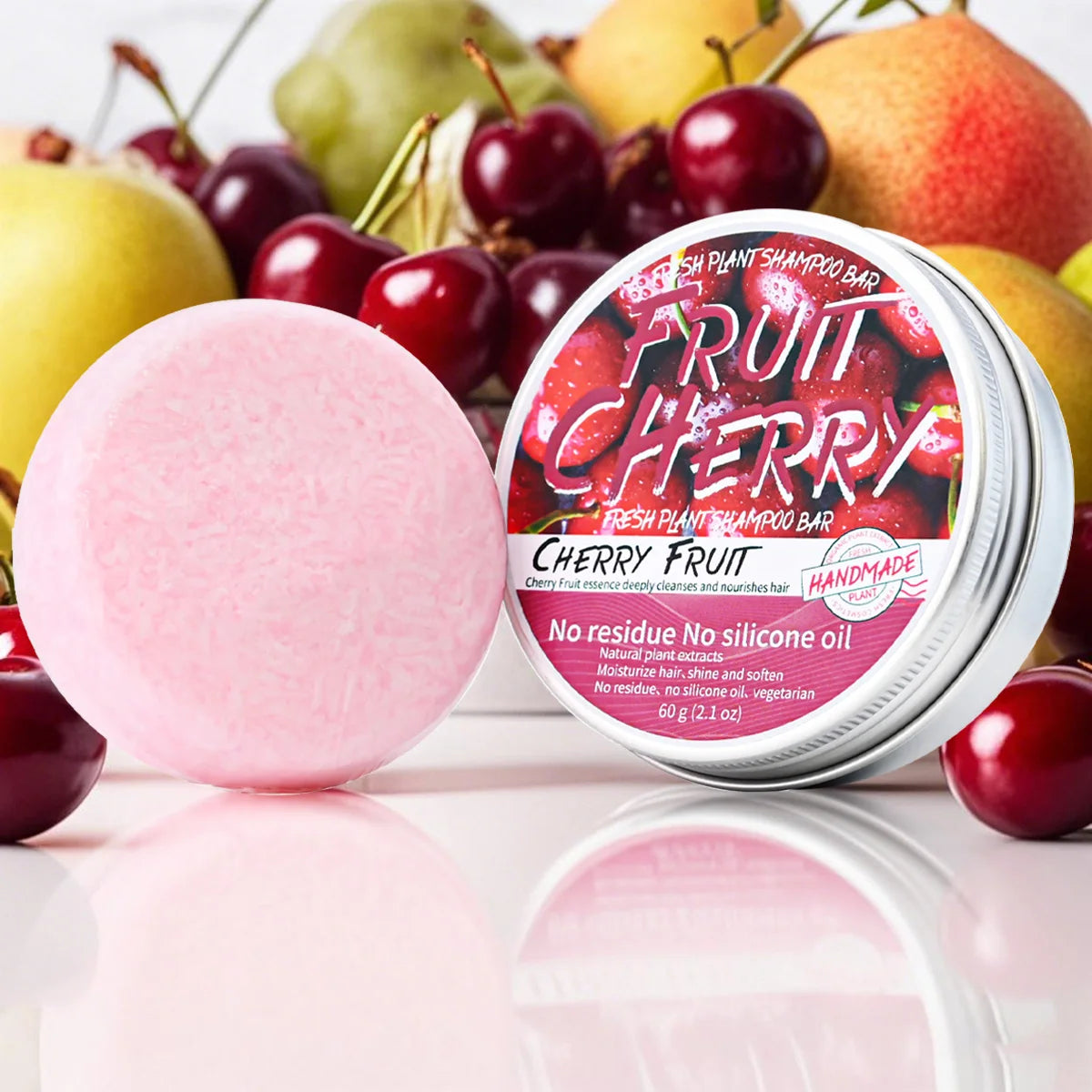Champú Sólido Frutas y Cerezas Westtree - Control Caspa y Grasa