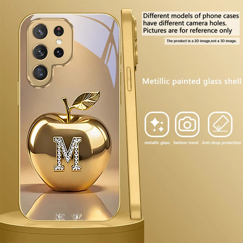 Gold dolphin phone case for Samsung Galaxy S20 FE, S21 Plus, S22, and S23 by Corporación Turística, featuring a detailed dolphin design.