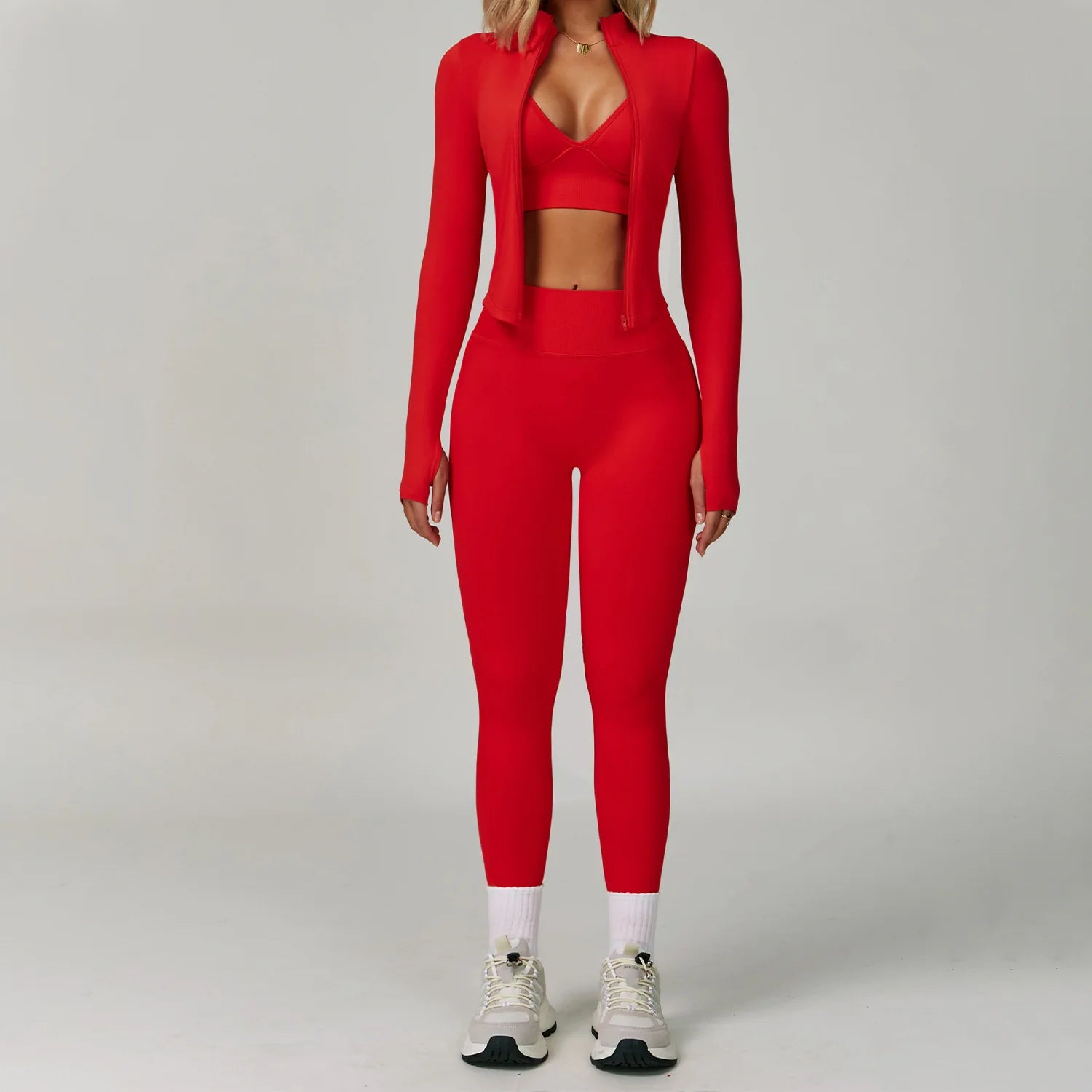 Conjunto Yoga Mujer MIketI Sin Costuras - Transpirable y Elástico