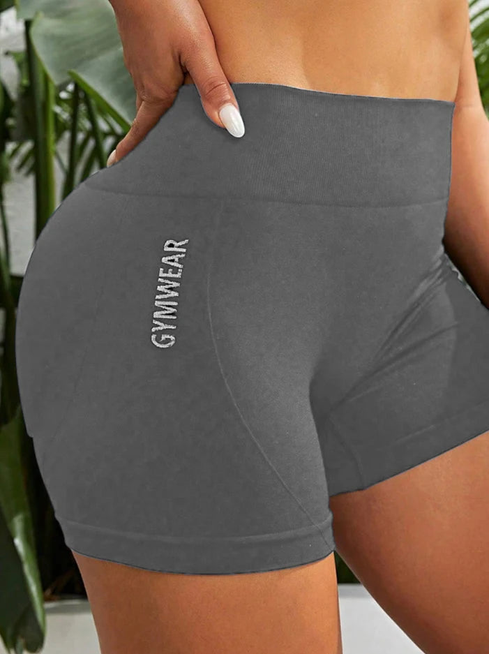 Pantalones Cortos Yoga Mujer Cintura Alta - Deportivos Sin Costuras
