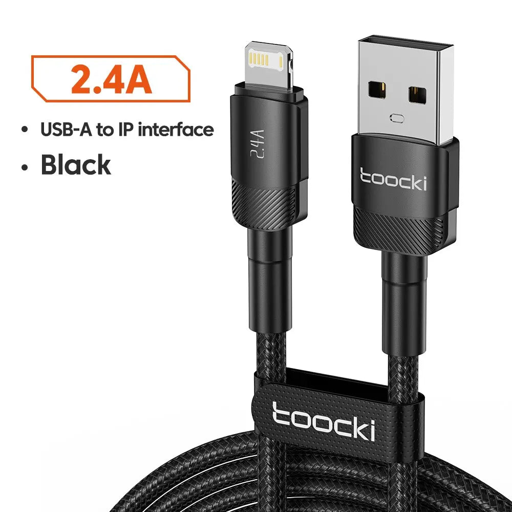 Cable USB C Toocki Carga Rápida PD 100W para iPhone 15/14/13/12