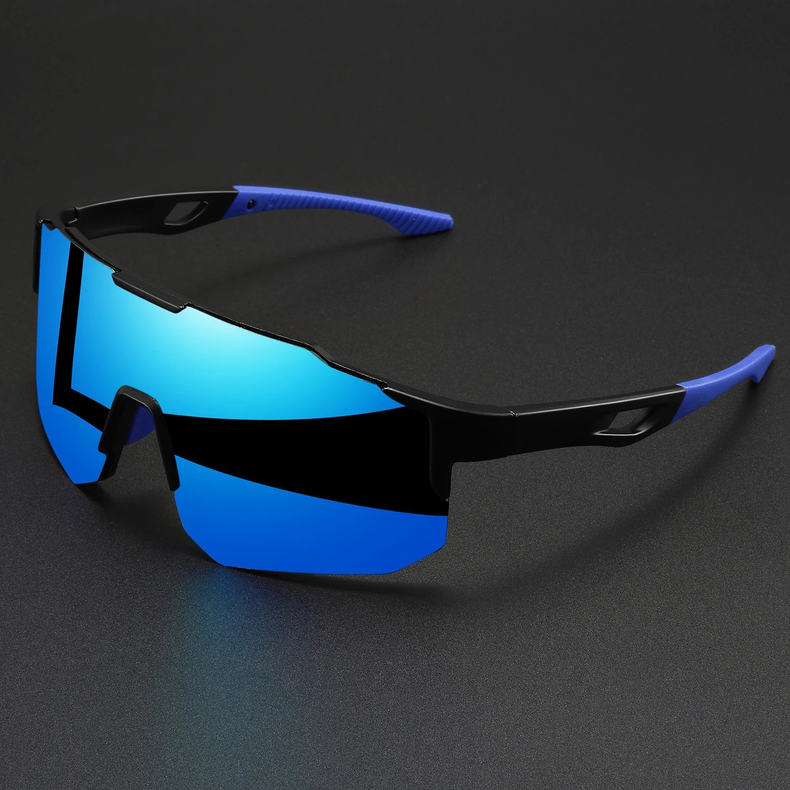 Gafas de sol deportivas coloridas de gran tamaño: diseño envolvente, ajuste cómodo unisex UV400 para ciclismo, senderismo y exteriores