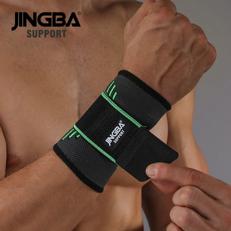 Soporte de Muñeca JINGBA, 1 Pieza, Banda de Nailon para Fitness, Soporte Protector para Muñeca, Banda para Muñeca para Hombre, Tenis, Bádminton