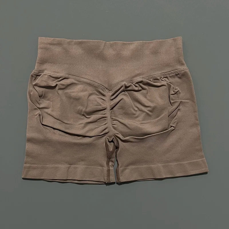 Shorts Deportivos HISTELLO 4.5" Mujer Push-Up Sin Costuras