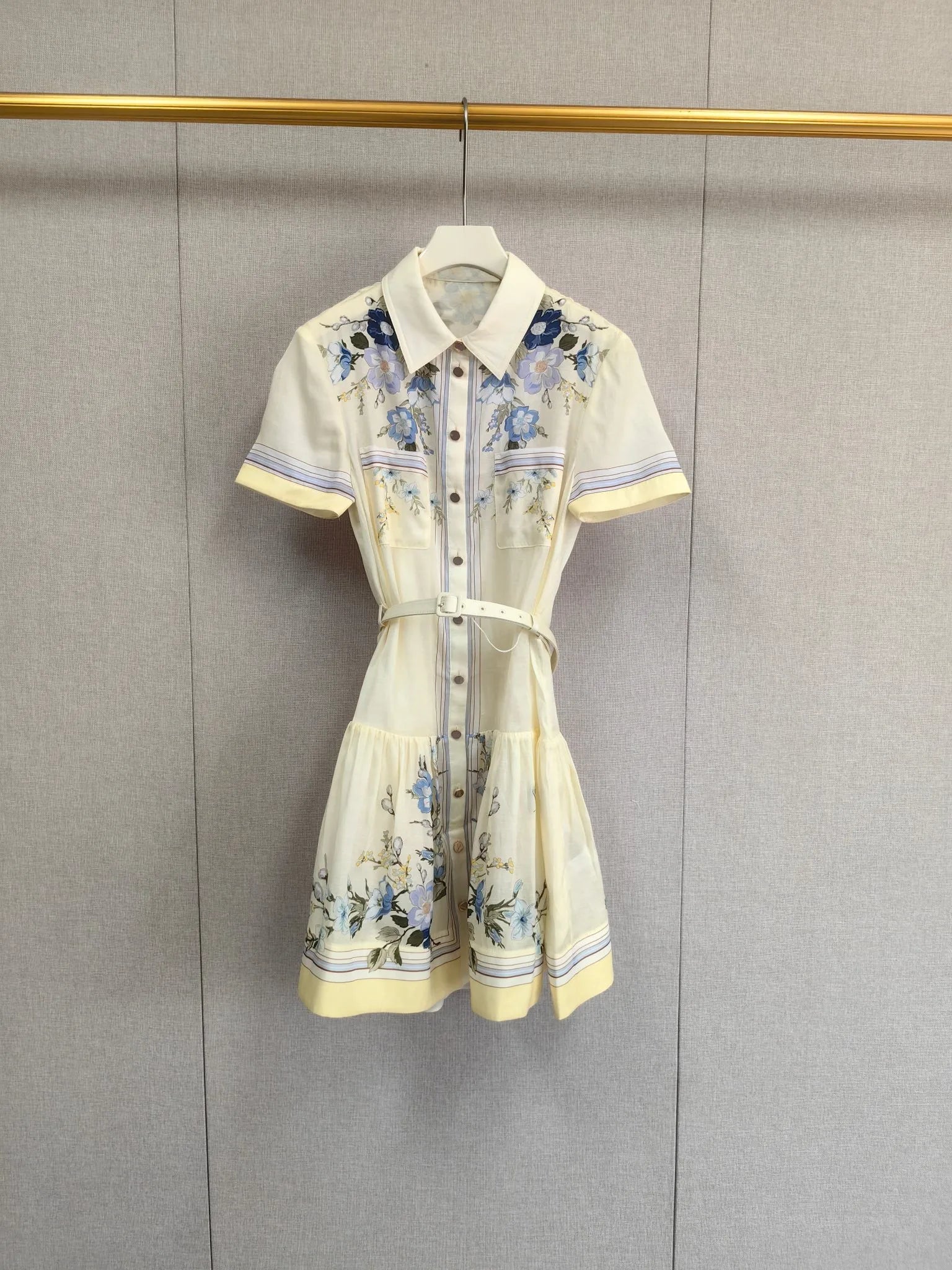 Vestido Veraniego Floral con Cinturón Mujer | Estilo Casual