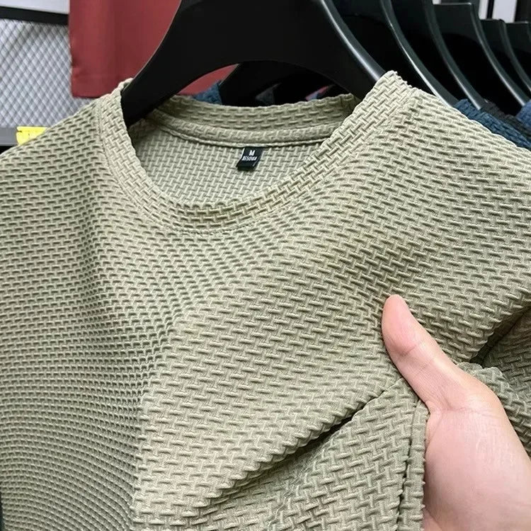 Camiseta Bambú Ice Silk Hombre: Transpirable, Elástica, Verano
