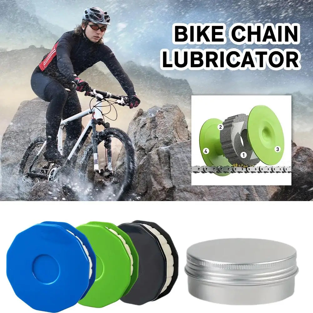 Lubricador Cadena Bici: Herramienta Limpieza Rodillo Aceite Portátil