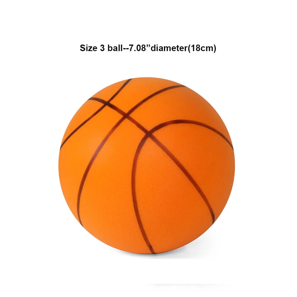 Baloncesto Silencioso para Niños - Espuma Ligera, Rebote Suave - Juguete Deportivo Indoor