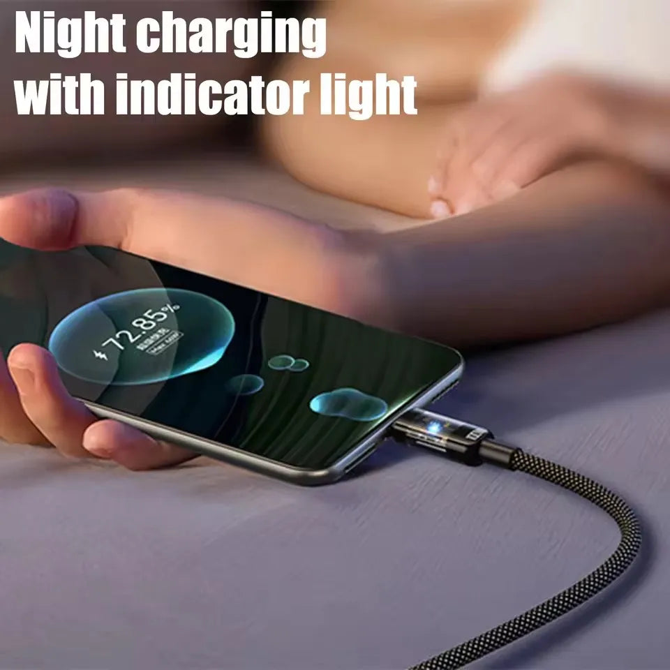 Cable USB C 240W Nylon LED Digital: Carga Súper Rápida Universal
