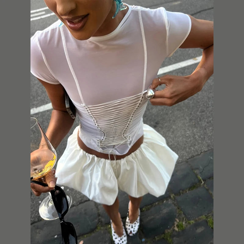 Chaleco Halter Plisado Chic Mujer Verano 2026 | Chin.Sweety | Elegante y Versátil