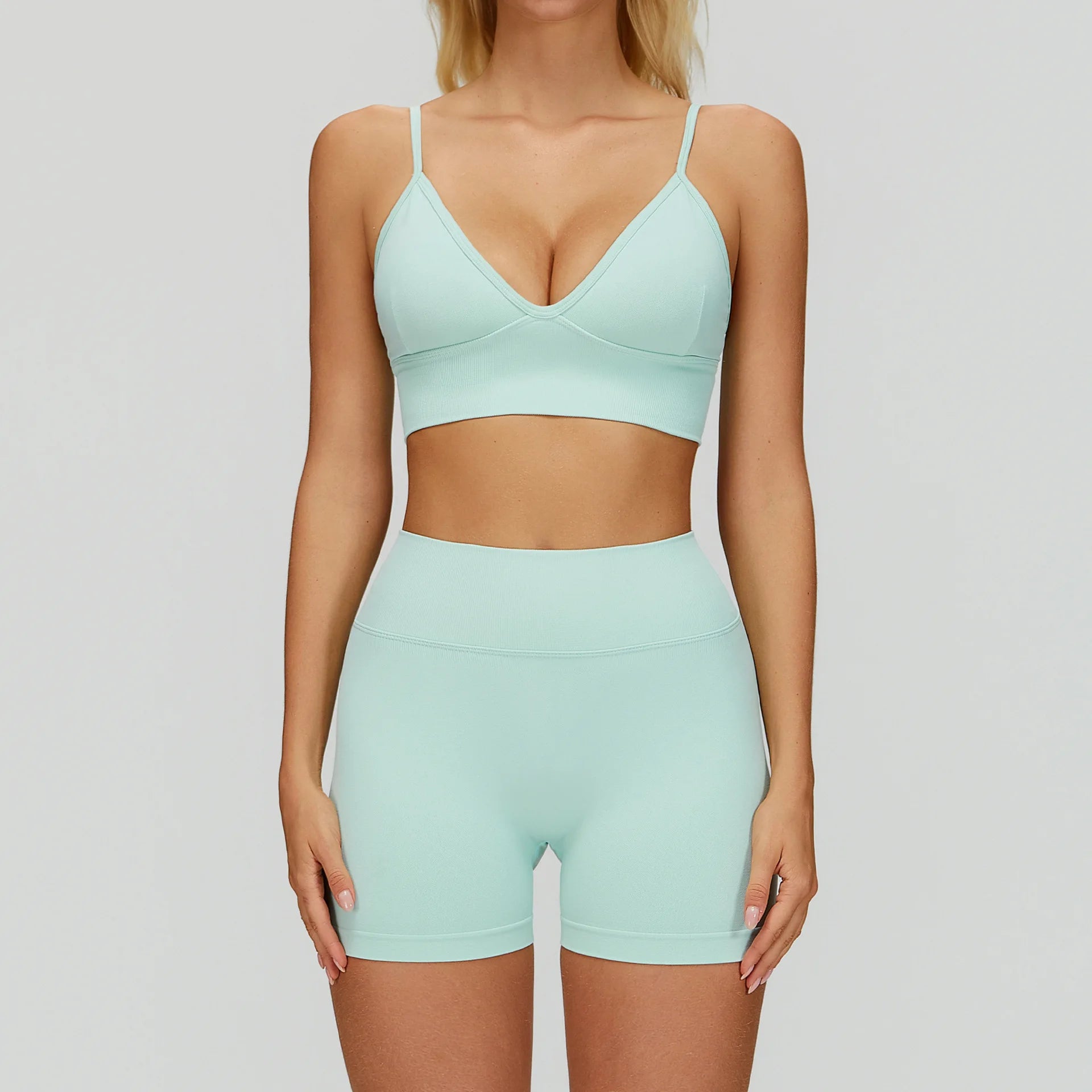 Conjunto Yoga Mujer MIketI Sin Costuras - Transpirable y Elástico