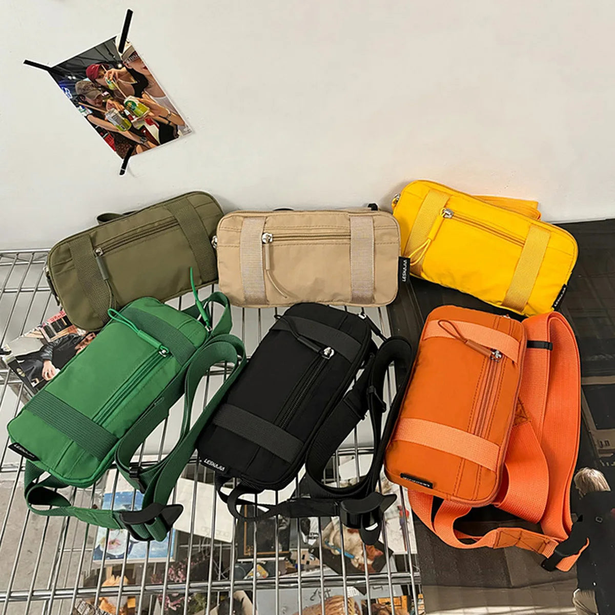 Riñonera Deportiva Unisex, Bolsa de Cintura para Correr y Ciclismo, Bolsa de Pecho, Bolsa Portátil para Teléfono, para Ejercicio al Aire Libre
