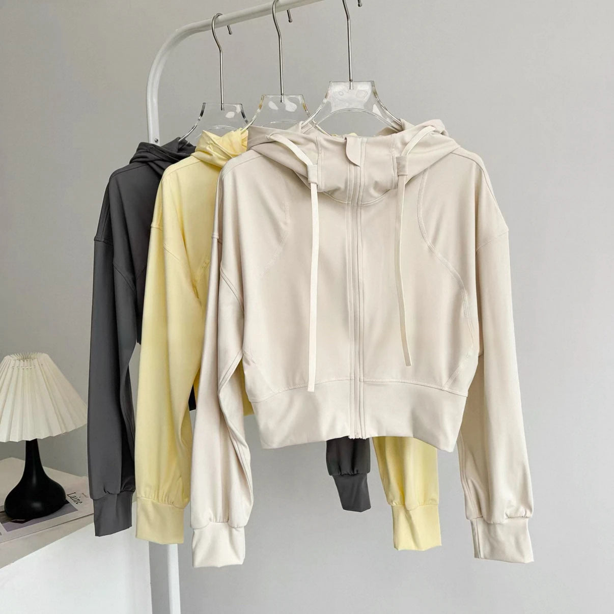 Chaqueta con capucha para correr para mujer, abrigo para ciclismo, Yoga, trotar, camisa, medias, deportes al aire libre, ropa de gimnasio, ropa deportiva para correr