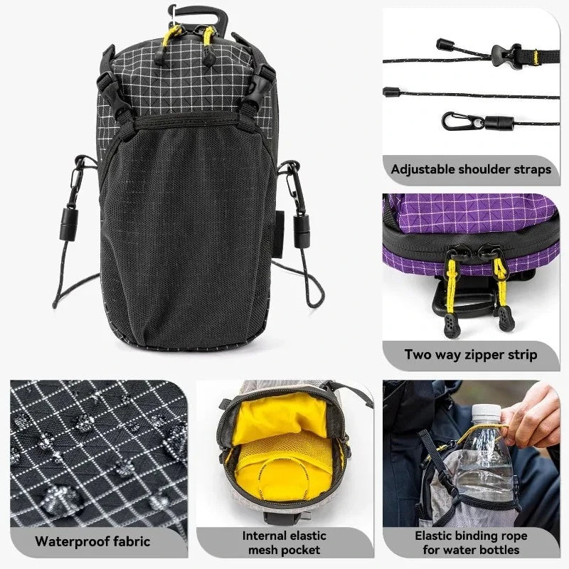 Bolsa Impermeable para Teléfono Inteligente con Correa para el Hombro de la Mochila, para Deportes, Senderismo, Camping, Ligera