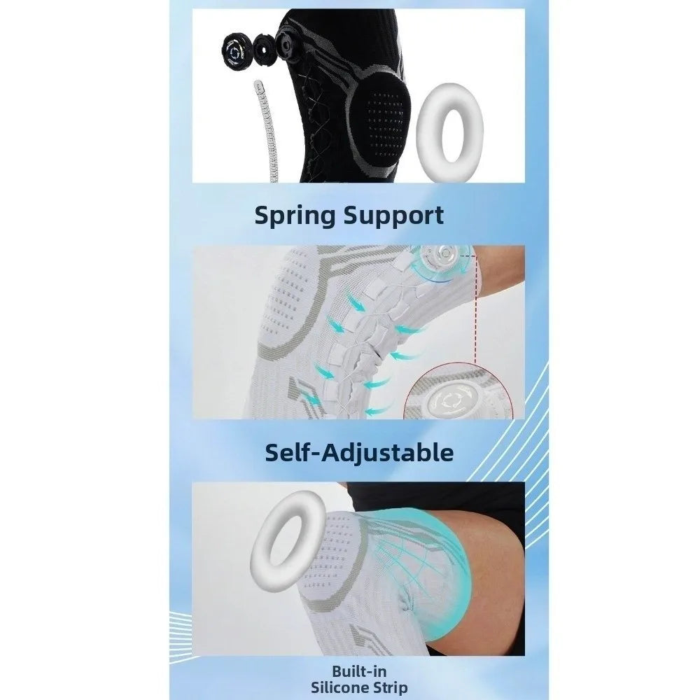 Accesorios Deportivos, Rodillera Ajustable Elástica Unisex, Soporte para Articulaciones, Antideslizante, Ligera, Soporte para Menisco, Fútbol
