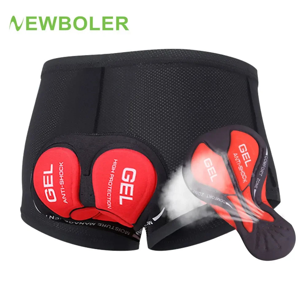 NEWBOLER Ropa Ciclismo Gel 5D Hombre - Transpirable y Antigolpes