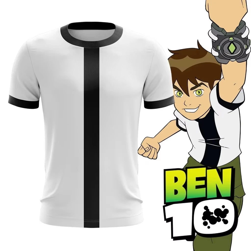 Camiseta Ben 10 Omnitrix 3D Cosplay Verano 2025 - Estilo Harajuku