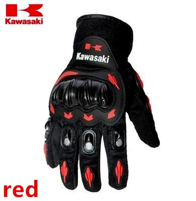 Guantes Kawasaki Dedo Completo Moto Off-Road Antideslizantes
