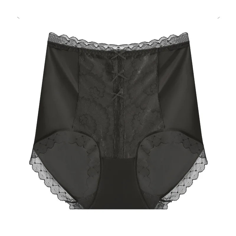 High-waisted lace women's underwear from Corporación Turística, featuring elastic fabric and delicate lace details.