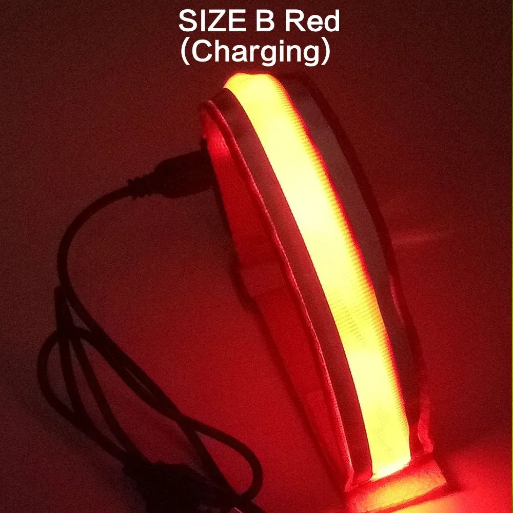 Brazalete LED para Correr de Noche: Seguridad USB Recargable