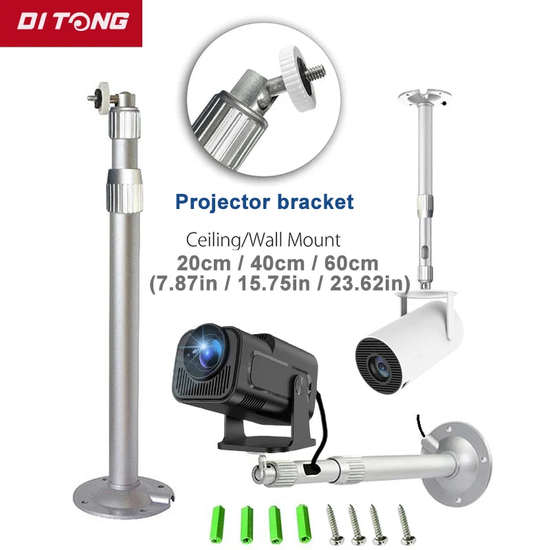 Trípode Metálico Proyector 20/40/60cm - Soporte Universal 1/4" DITONG