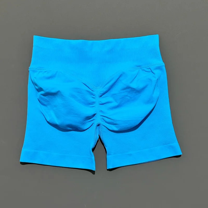 Shorts Deportivos HISTELLO 4.5" Mujer Push-Up Sin Costuras