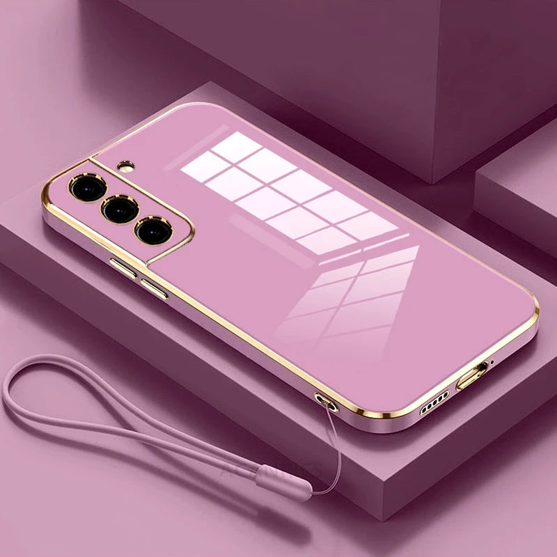 Silicone corded case for S 22, 23, 24, 25 smartphones by Corporación Turística, with a sleek, durable design and luj finish.