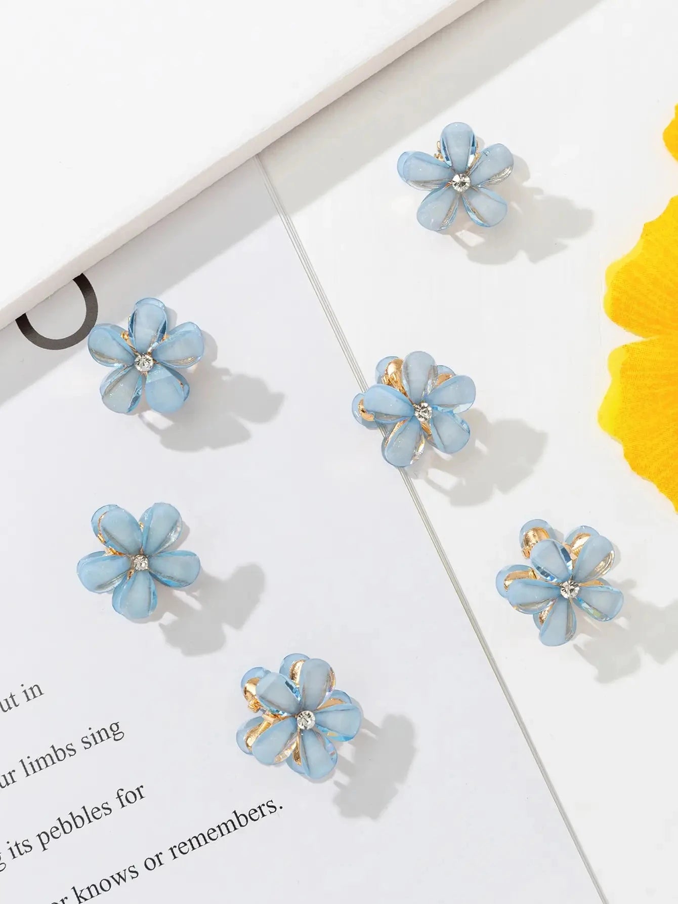 6/12 Uds Pinzas Pequeñas Dibujo Animado | Accesorios Niñas Flor