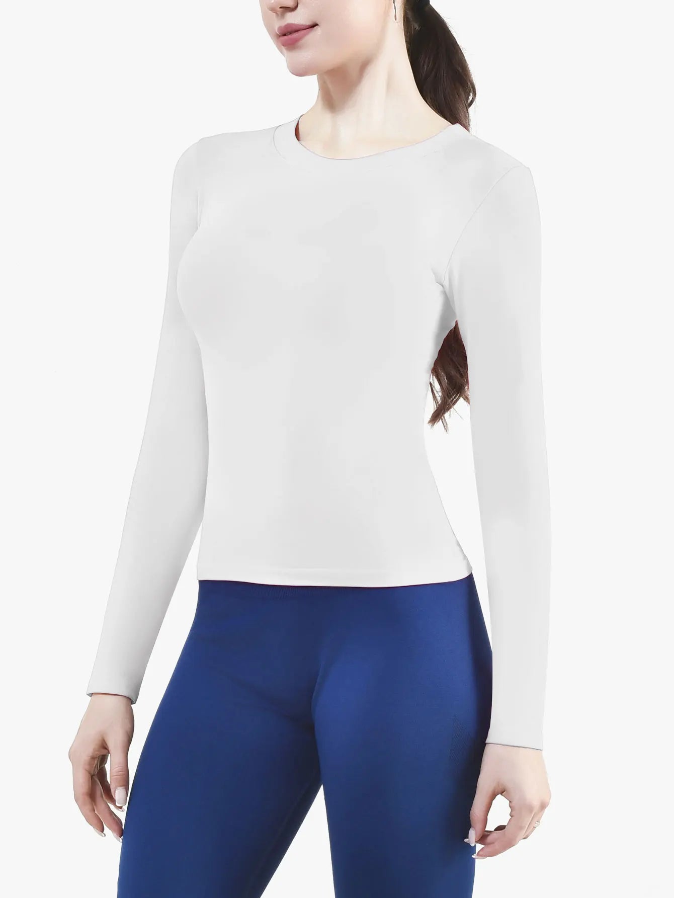 CZGUKE Camiseta Deportiva Manga Larga Mujer Transpirable Fitness