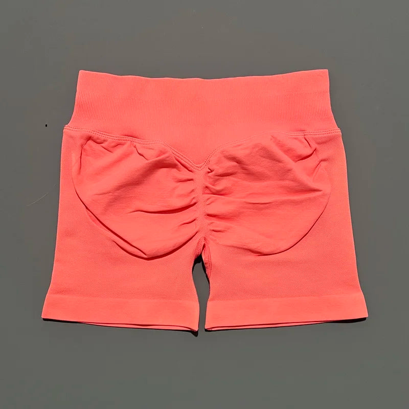 Shorts Deportivos HISTELLO 4.5" Mujer Push-Up Sin Costuras