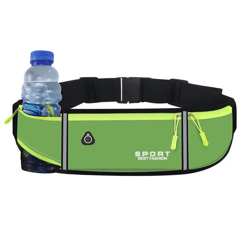 Riñonera impermeable para deportes al aire libre, bolsa de cintura para correr, maratón, Fitness, puede contener botella de agua, riñonera para teléfono móvil