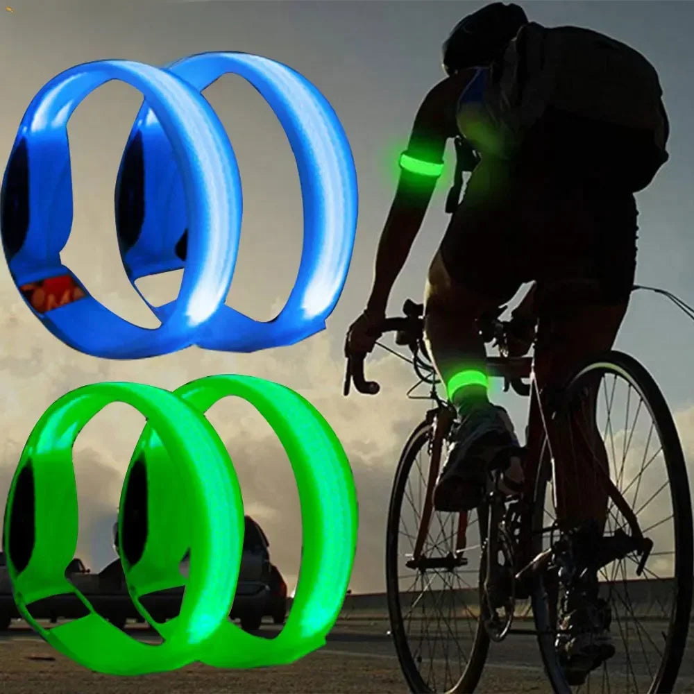 Brazalete LED para Correr de Noche: Seguridad USB Recargable