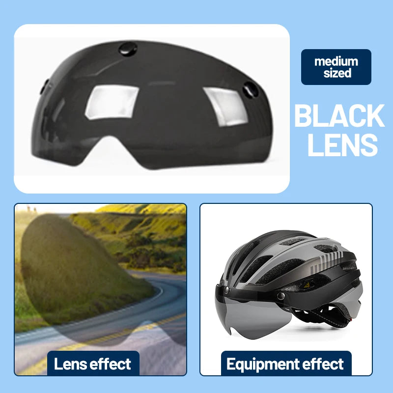 Casco Eastinea con Gafas Magnéticas: Ciclismo MTB/Carretera Seguridad
